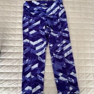 Old Navy Purple and White Patterned Leggings